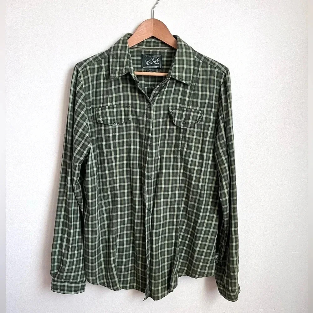 Women’s Woolrich Plaid Button Down Long Sleeve